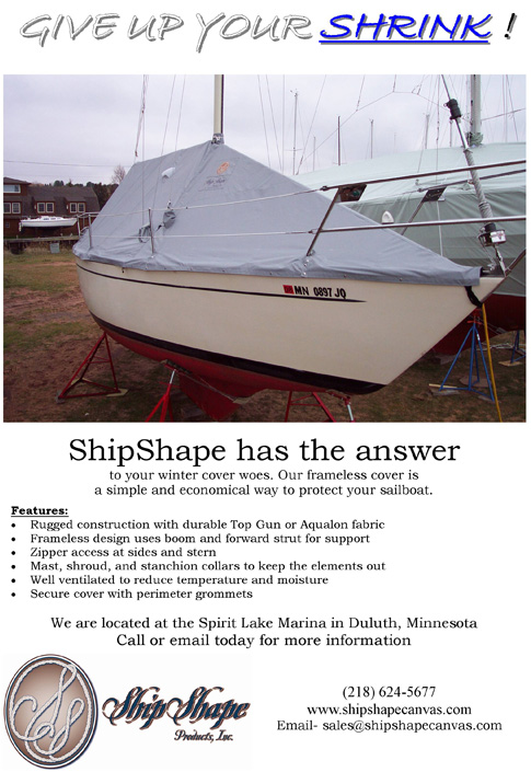 Frameless Winter Sailboat Cover