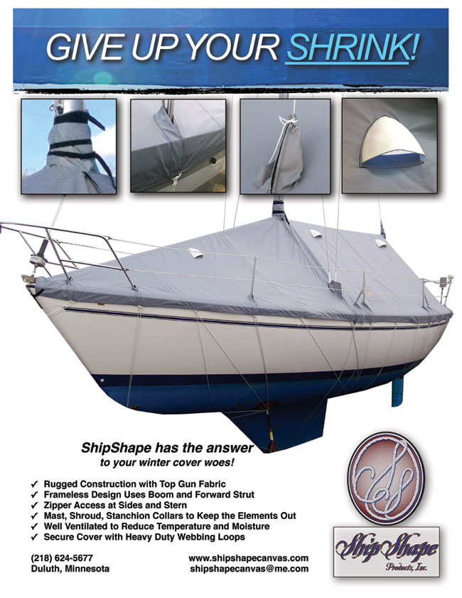 Frameless Winter Sailboat Cover